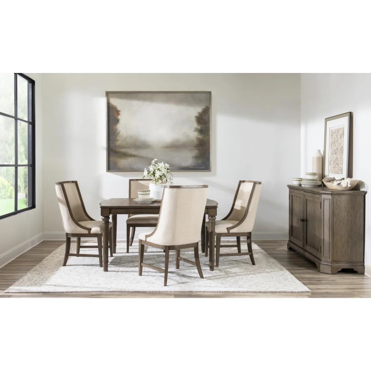 Rectangular Leg Table Dining Tables Cream 9