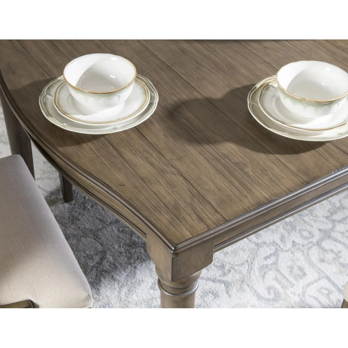 Rectangular Leg Table Dining Tables Cream 11