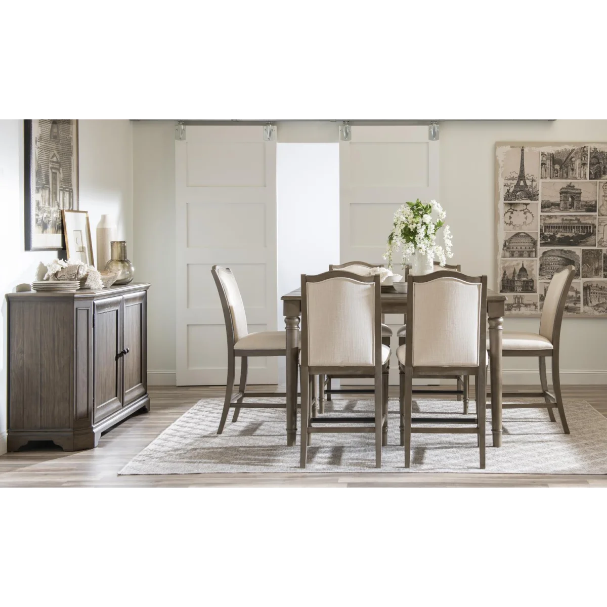 Upholstered Counter Chair Chairs & Benches Chairs & Benches 9