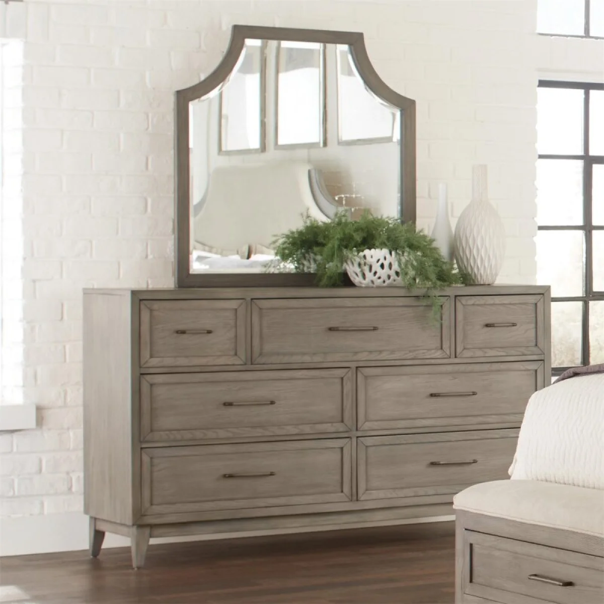 Arch Mirror Bedroom Mirrors Brown 4