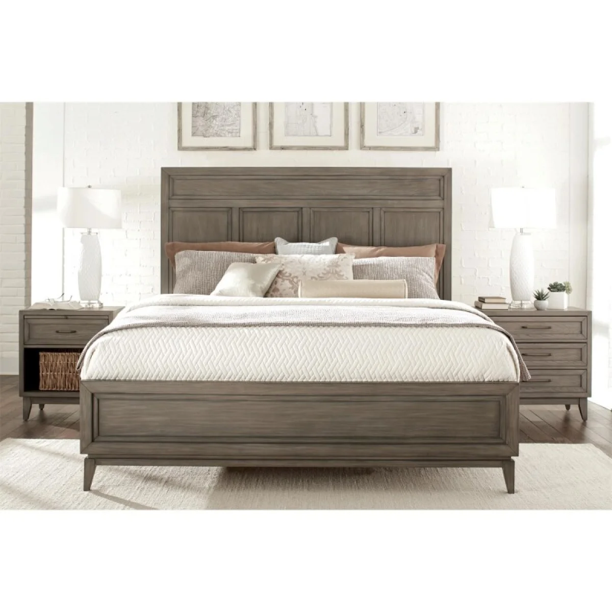 1-drawer Nightstand Nightstands Brown 9