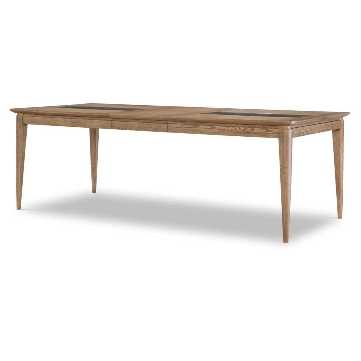 Rectangular Dining Table W Leaf Dining Tables Brown 4