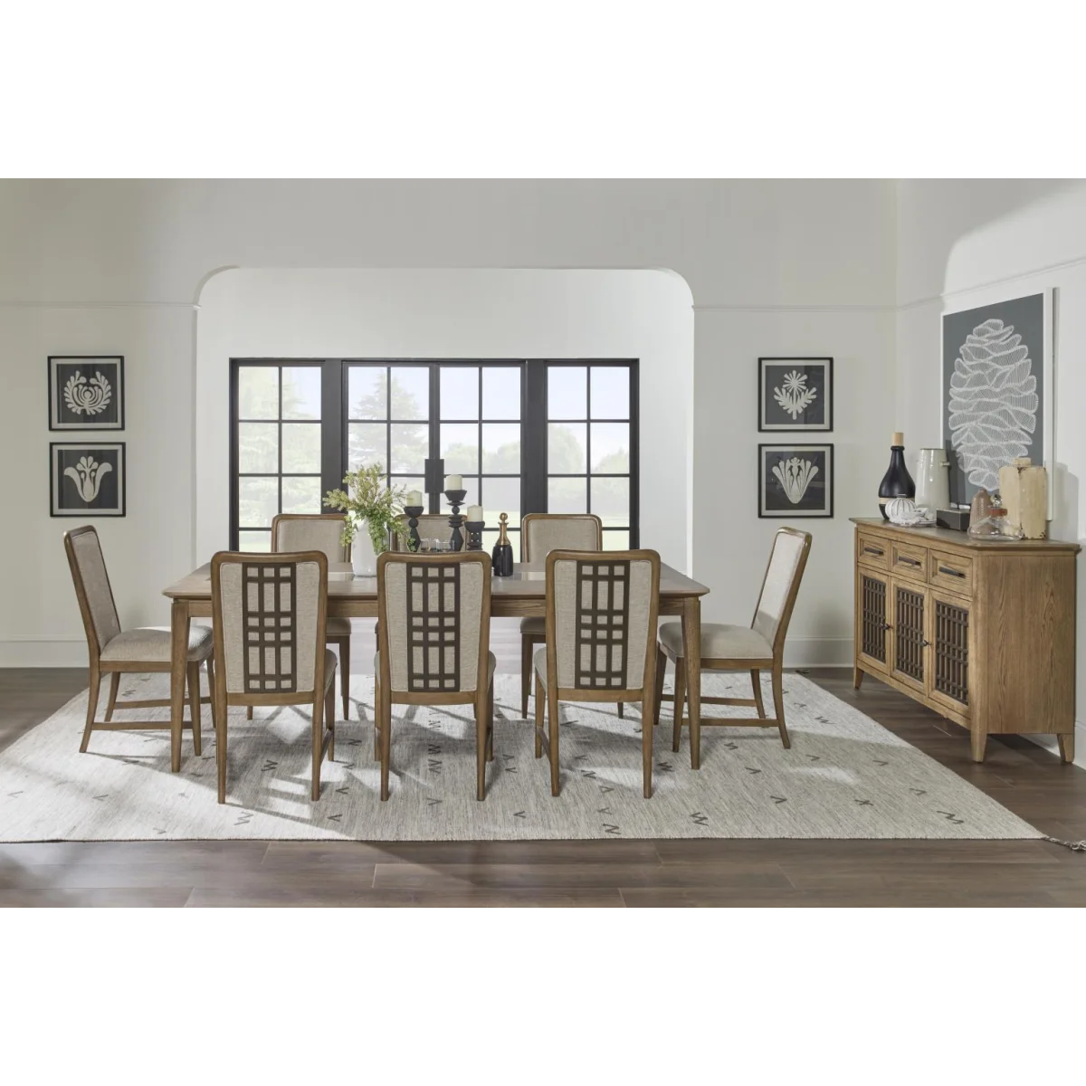 Rectangular Dining Table W Leaf Dining Tables Brown 10