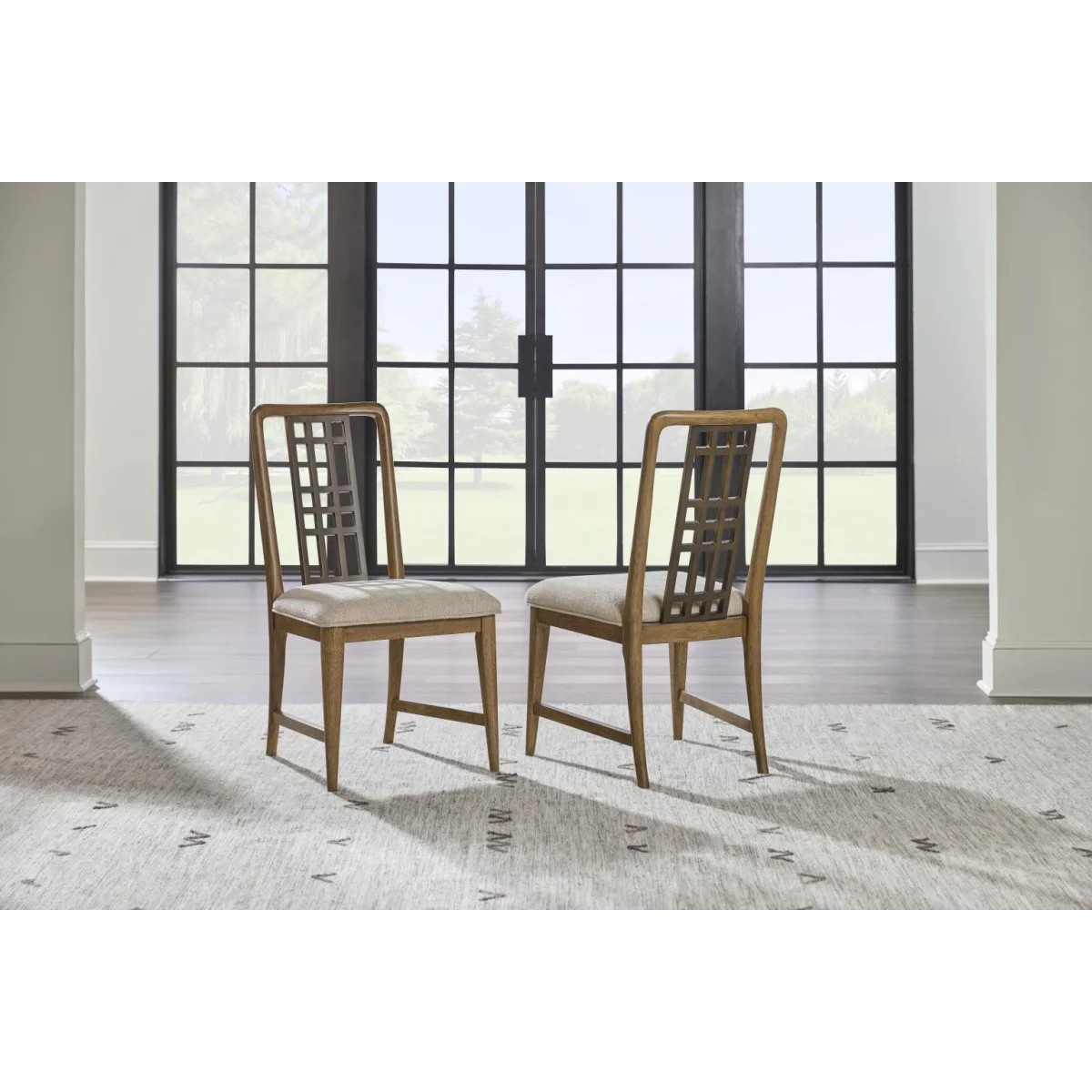 Open Back Side Chair Chairs & Benches Brown 7