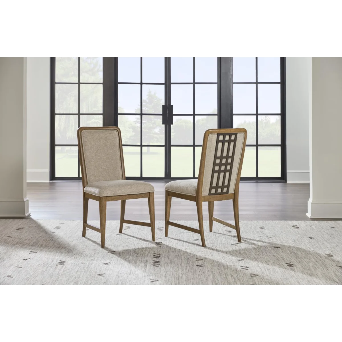 Upholstered Back Side Chair Chairs & Benches Brown 7