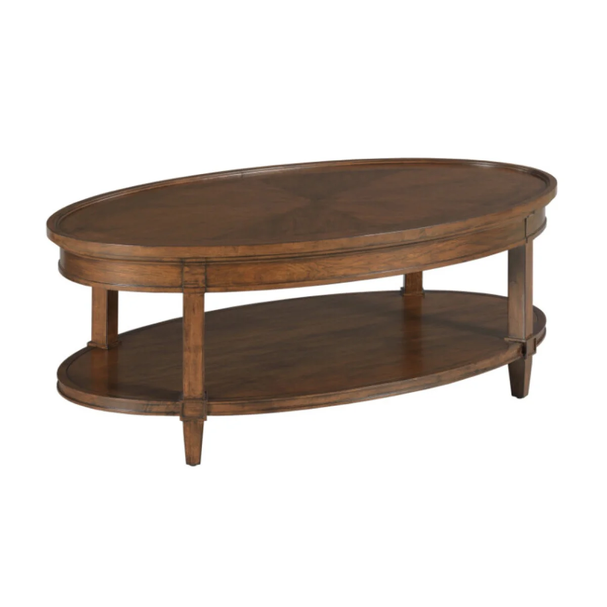 Longham Oval Coffee Table Cocktail & Coffee Tables Brown 4