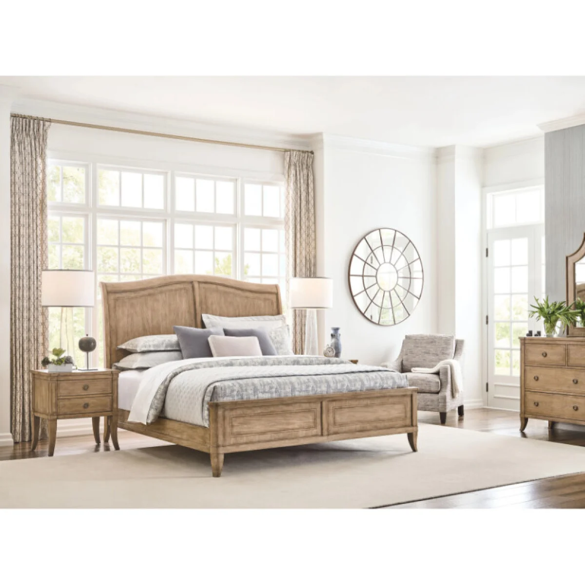 Chastain King Cadence Sleigh Bed – Complete Beds American Drew 4