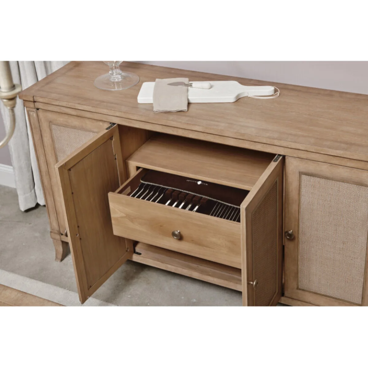 Chastain Candler Buffet Dining Storage American Drew 6