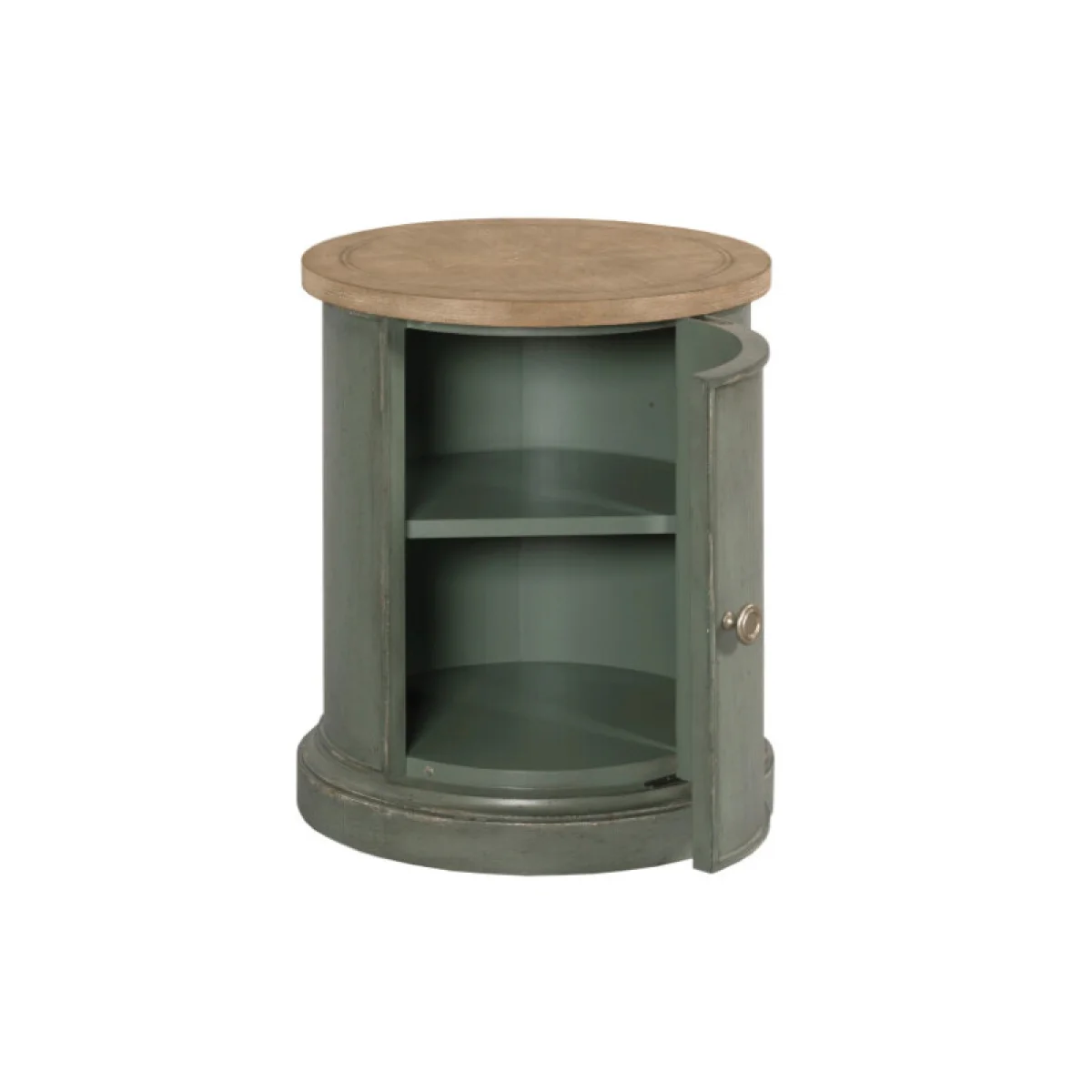 Chastain Woodfield Round Accent Table – Green Accent Furniture Accent Furniture 6