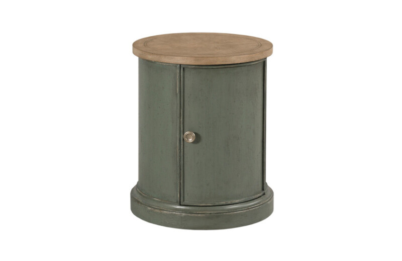 Chastain Woodfield Round Accent Table - Green