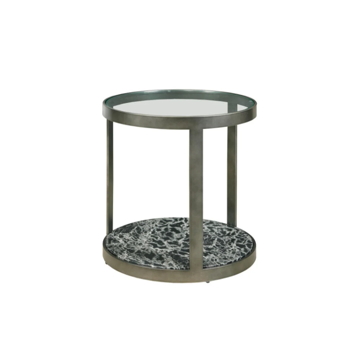 Ala Carte Round Glass Top End Table End tables black 4