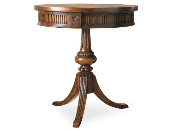 Commerce and Market Round Pedestal Accent Table Accent Furniture Accent Furniture
