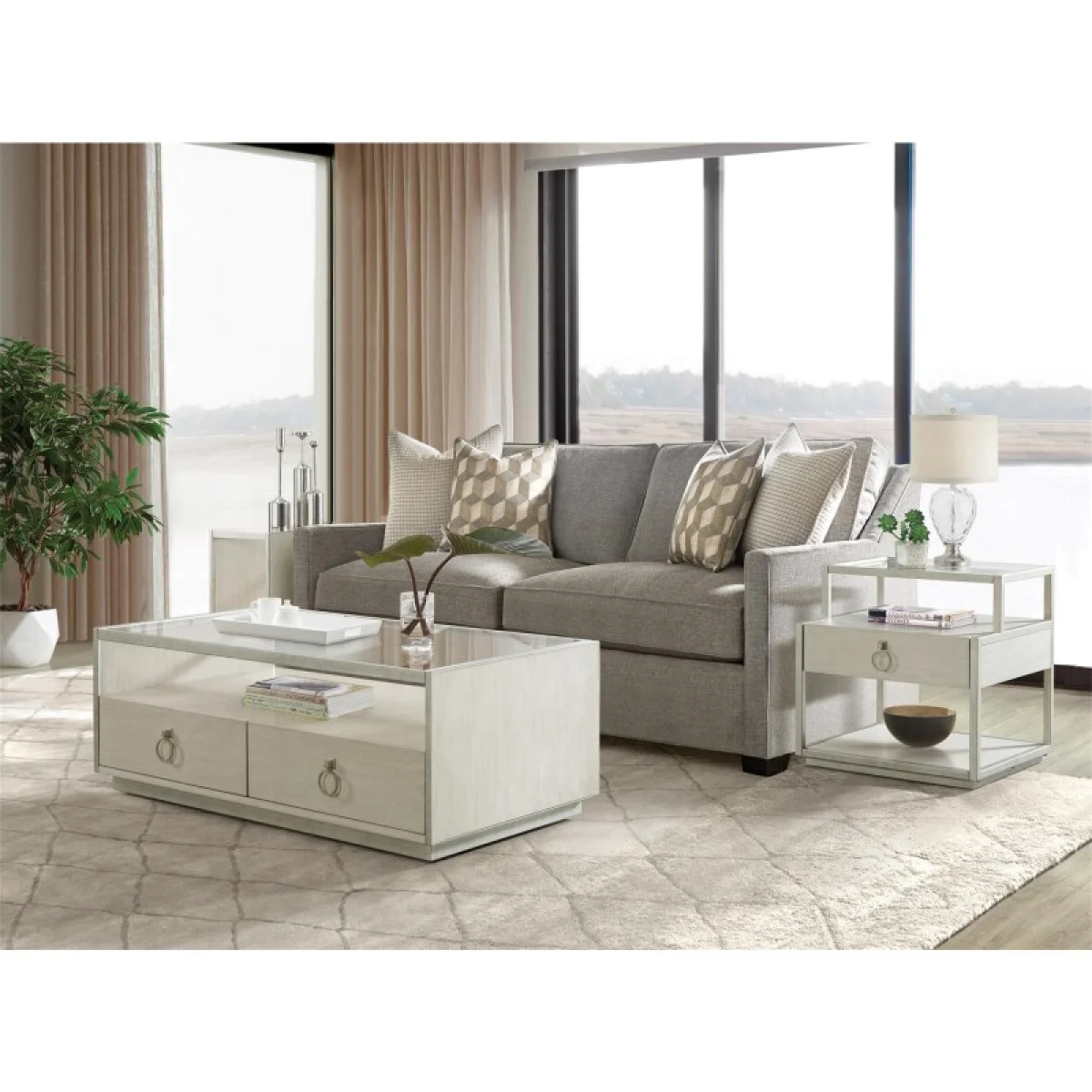 Rectangle Cocktail Table Cocktail & Coffee Tables Champagne 4