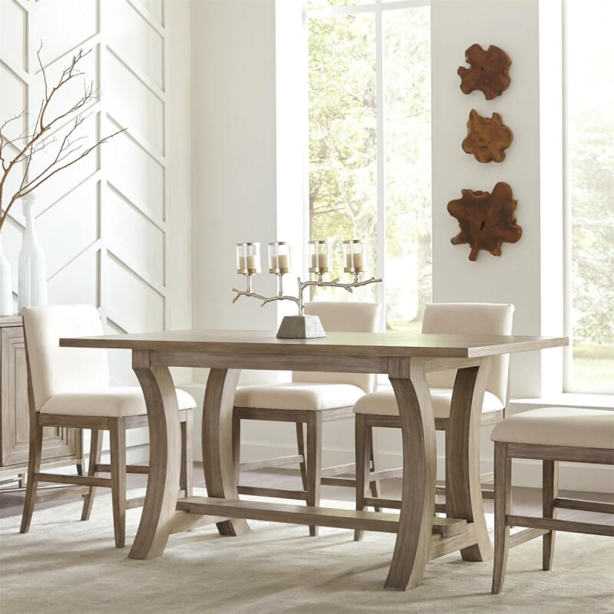 76-in Counter Ht Table Dining Tables Brown 4