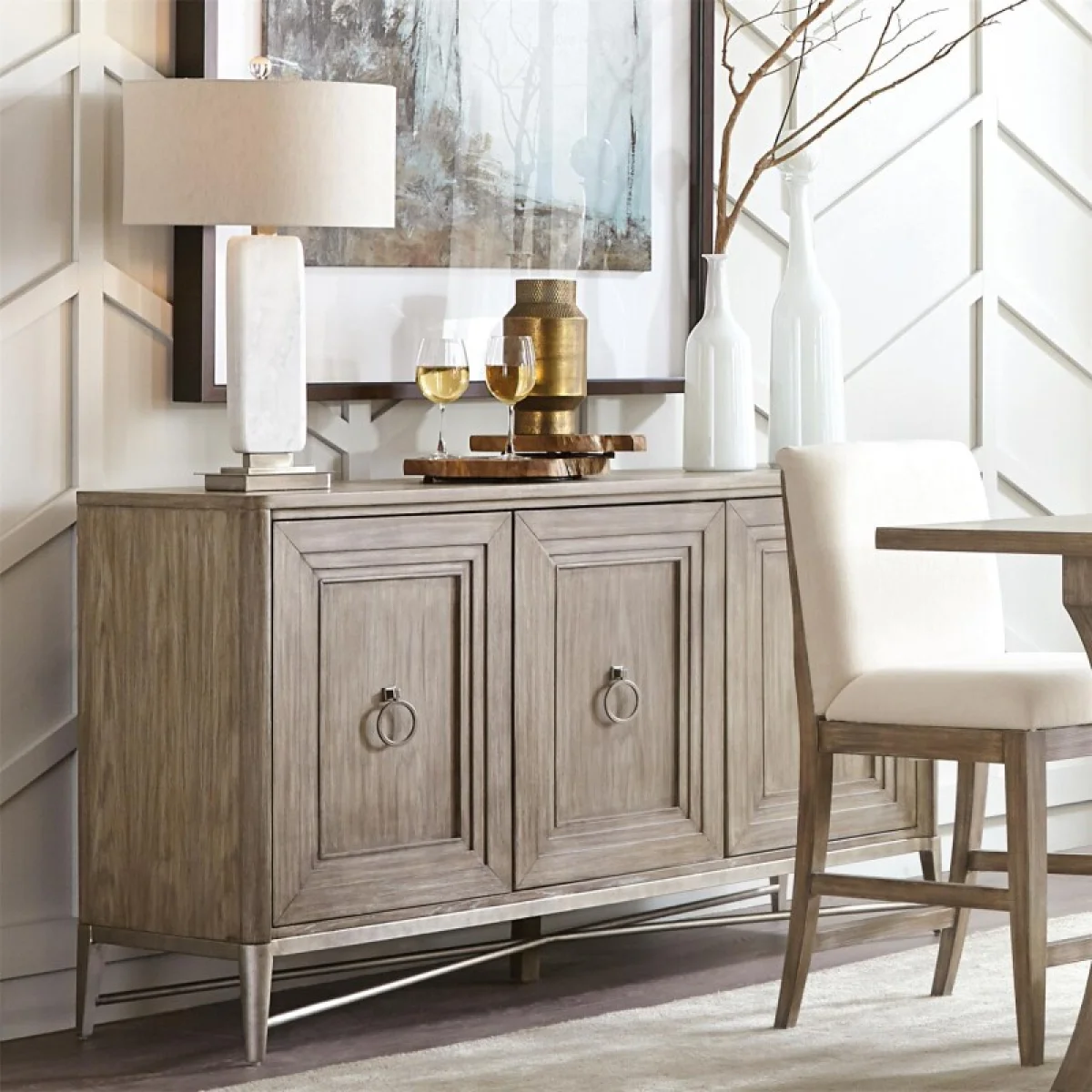 Server Dining Storage Brown 4