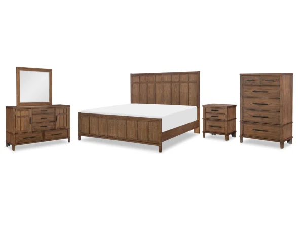 Complete Panel Bed, Queen 5/0, Mirror, Dresser Bedroom Sets Bedroom Sets