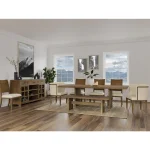 Dining Bench 1in Chairs & Benches Brown 17