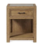 1-drawer Nightstand Nightstands Brown 20