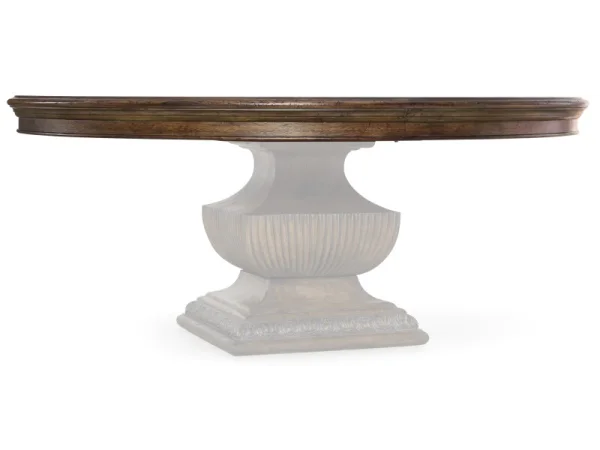 Rhapsody 60 in. Round Dining Table Dining Tables Brown 16