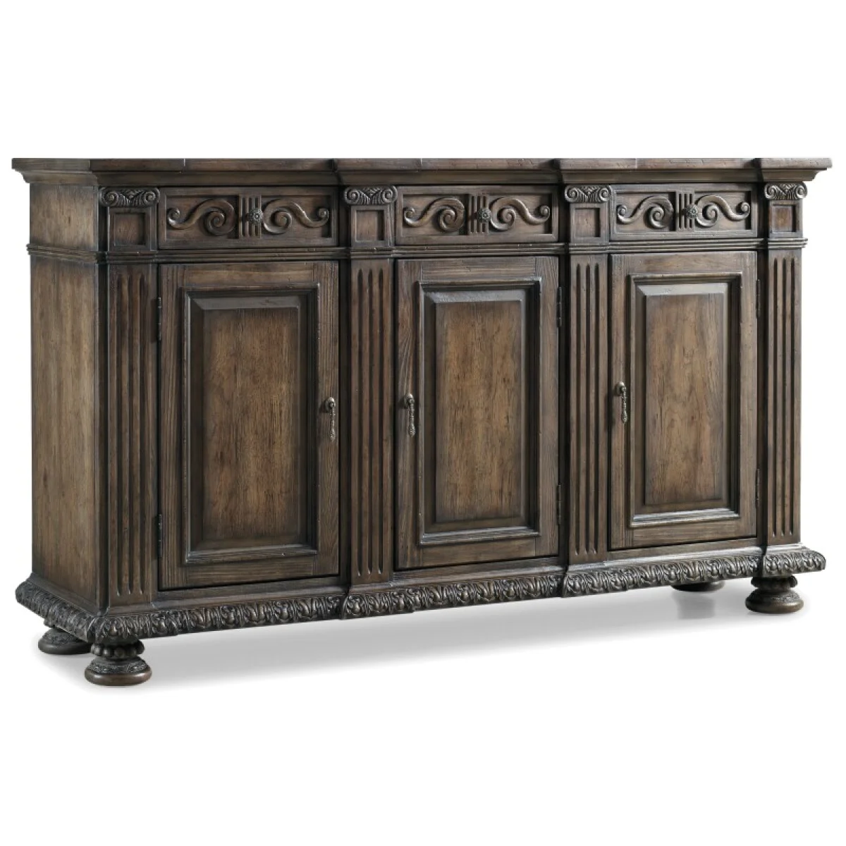 Rhapsody 72” Credenza Dining Storage Brown 4