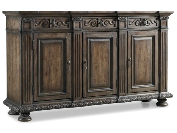Rhapsody 72” Credenza Dining Storage Brown
