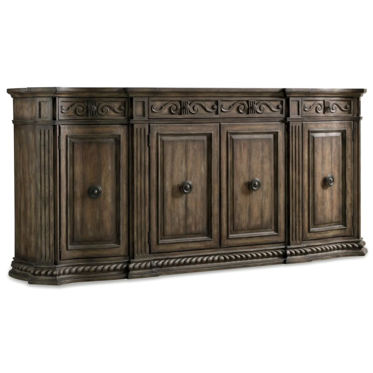 Rhapsody 96” Credenza Dining Storage Brown 4