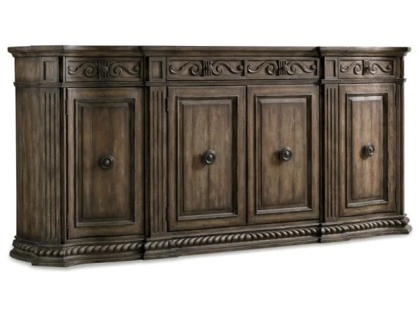Rhapsody 96” Credenza Dining Storage Brown