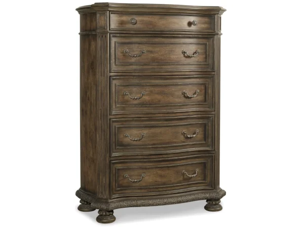 Rhapsody Five Drawer Chest Chests Brown