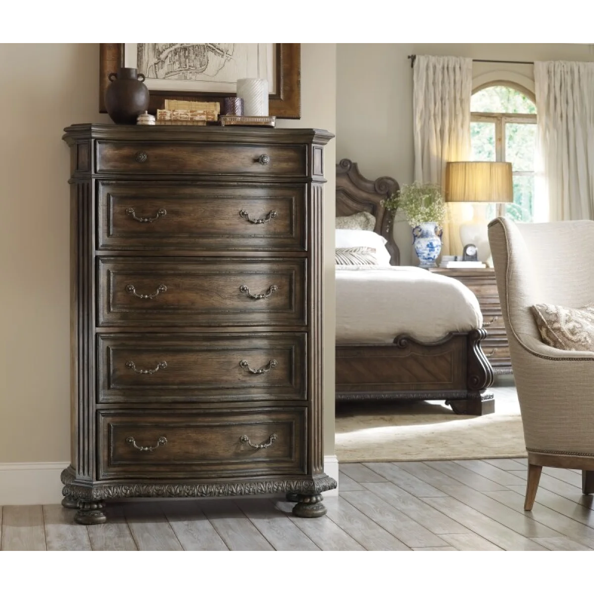 Rhapsody Five Drawer Chest Chests Brown 7