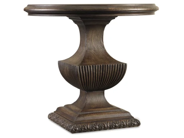 Rhapsody Urn Pedestal Nightstand Nightstands Brown