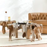 Groot Teak Root Coffee Table Cocktail & Coffee Tables Classic Home 10