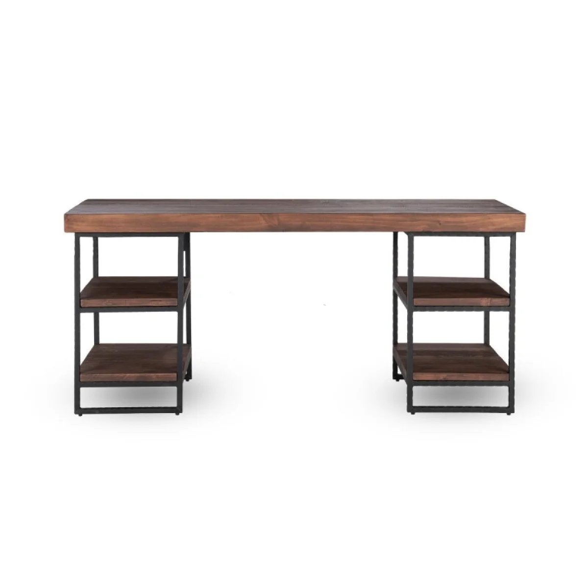 Morella Iron Desk Desks Brown 6