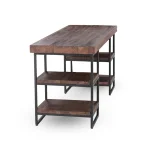 Morella Iron Desk Desks Brown 17