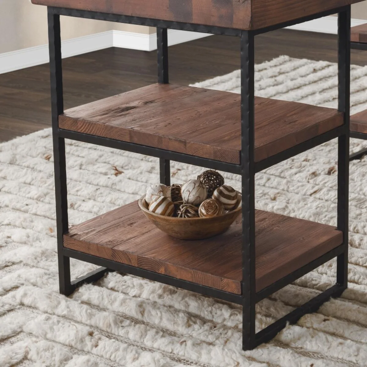 Morella Iron Desk Desks Brown 12