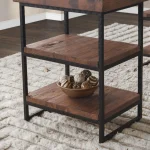 Morella Iron Desk Desks Brown 22