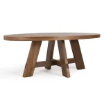 Santa Barbara Solid Wood Oval Dining Table Dining Tables Brown 11