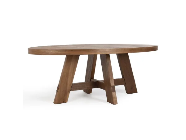 Santa Barbara Solid Wood Oval Dining Table Dining Tables Brown