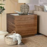 Santa Barbara Solid Wood Square End Table End tables Brown 18