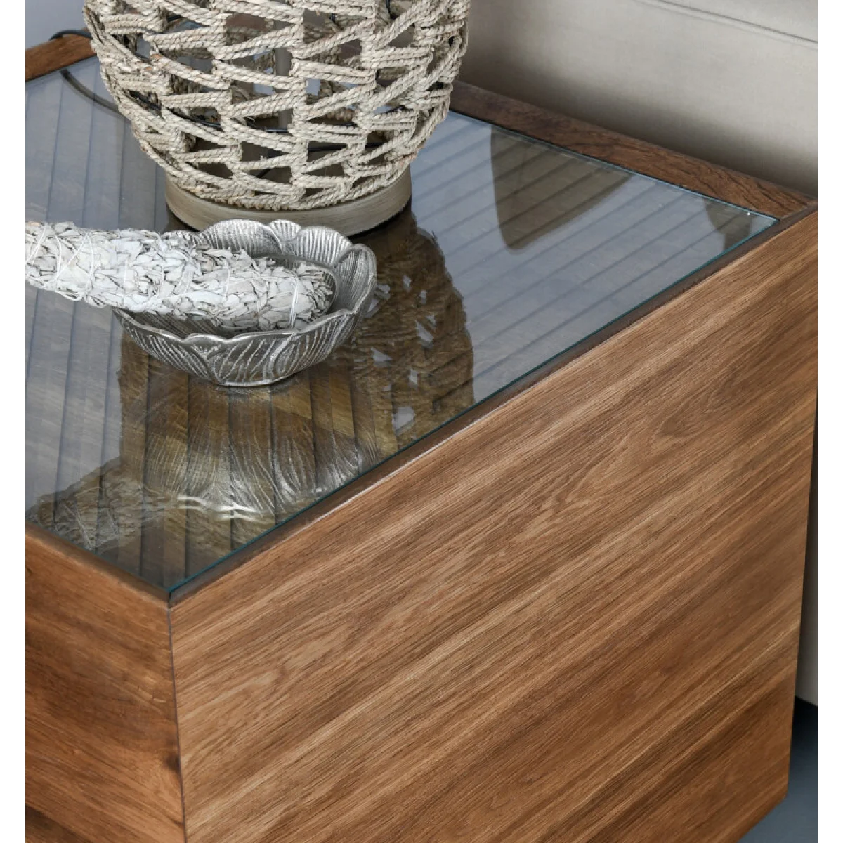 Santa Barbara Solid Wood Square End Table End tables Brown 11