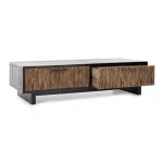 Anton Solid Wood Rectangle 4dwr Coffee Table – Black-natural Cocktail & Coffee Tables black 20