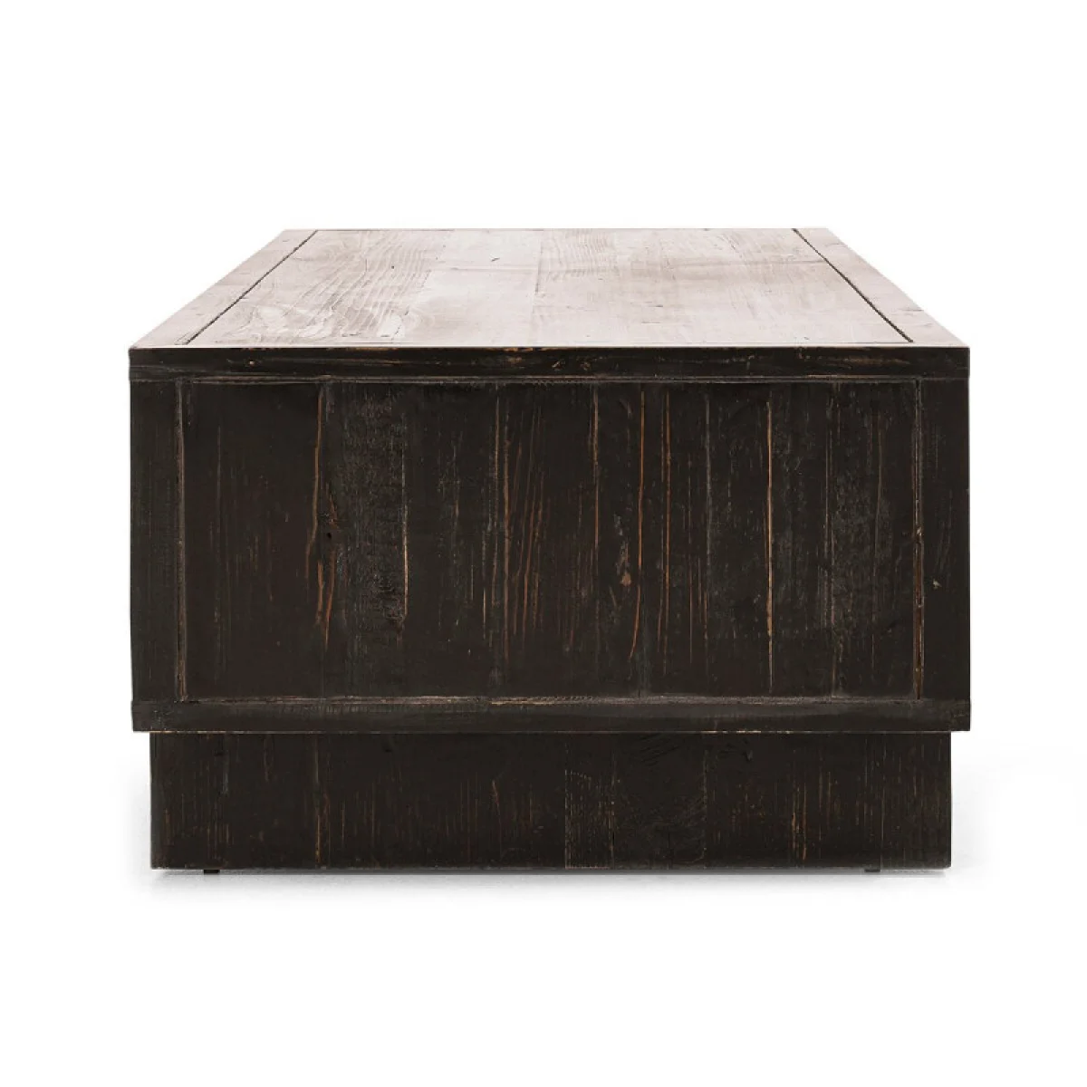 Anton Solid Wood Rectangle 4dwr Coffee Table – Black-natural Cocktail & Coffee Tables black 9