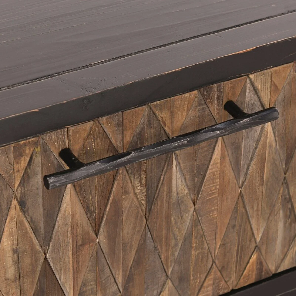 Anton Solid Wood Rectangle 4dwr Coffee Table – Black-natural Cocktail & Coffee Tables black 11