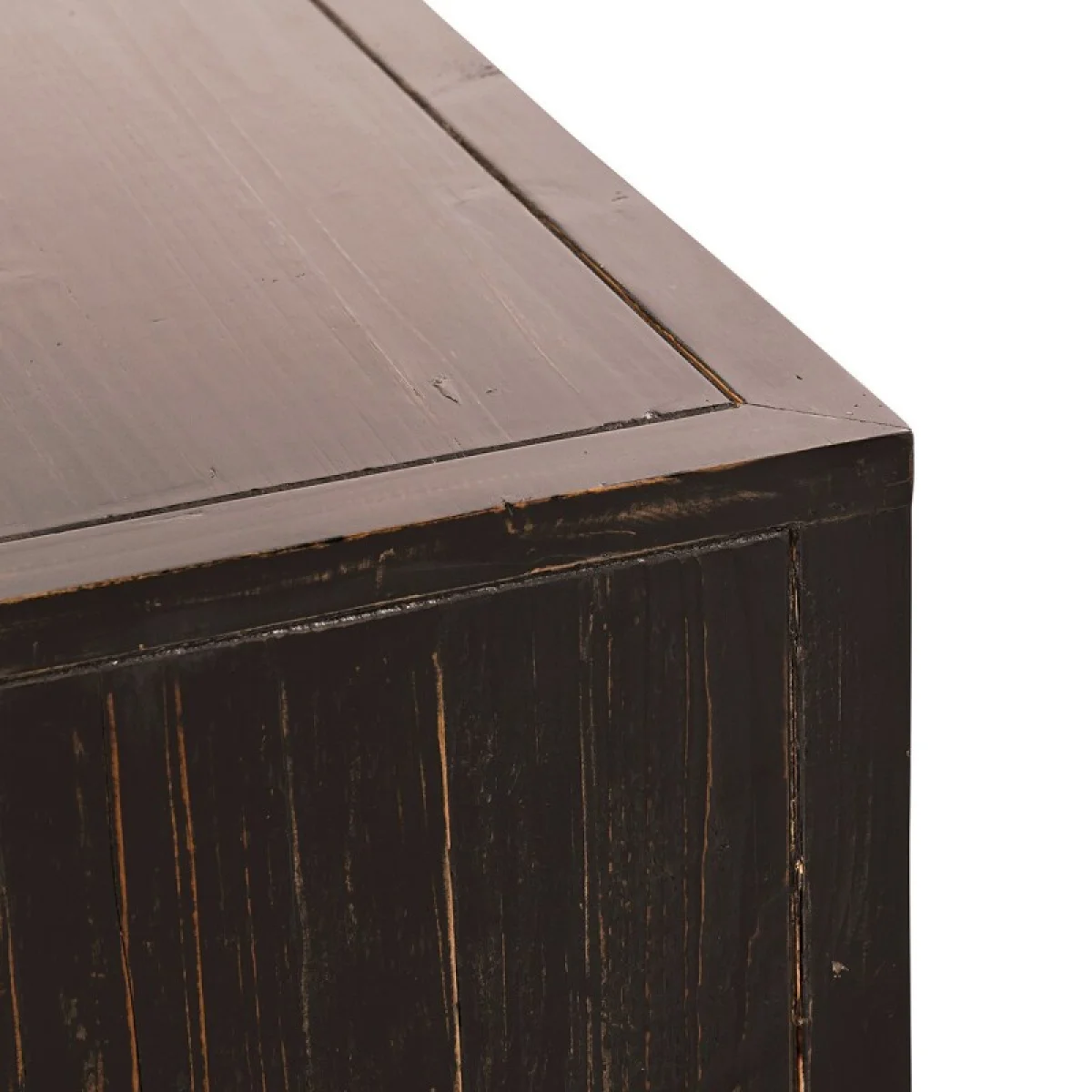 Anton Solid Wood Rectangle 4dwr Coffee Table – Black-natural Cocktail & Coffee Tables black 13