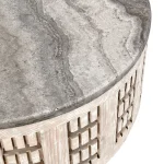 Becky Solid Wood Round Coffee Table - Image 4