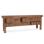 Lahey Solid Wood 11dwr Rectangle Console Table – Mission Brown Console Tables Brown 21
