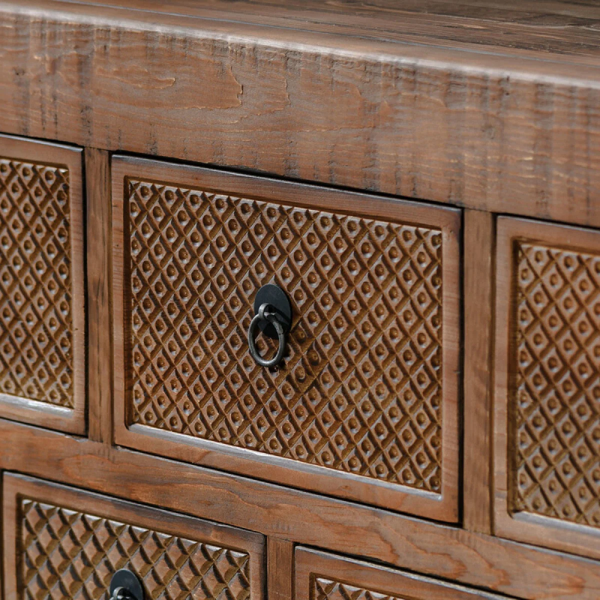 Lahey Solid Wood 11dwr Rectangle Console Table – Mission Brown Console Tables Brown 14