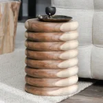 Gala Solid Wood Round End Table End tables Classic Home 15