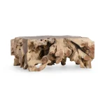 Cypress Teak Root Square Coffee Table