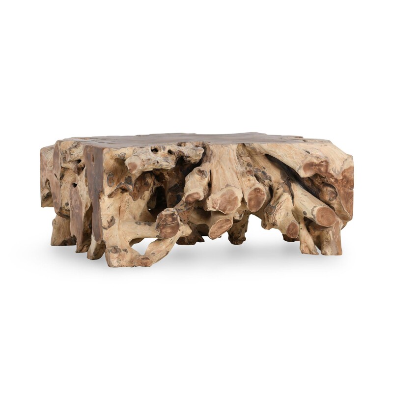51005353-102063411 Cypress Teak Root Square Coffee Table - Image 1