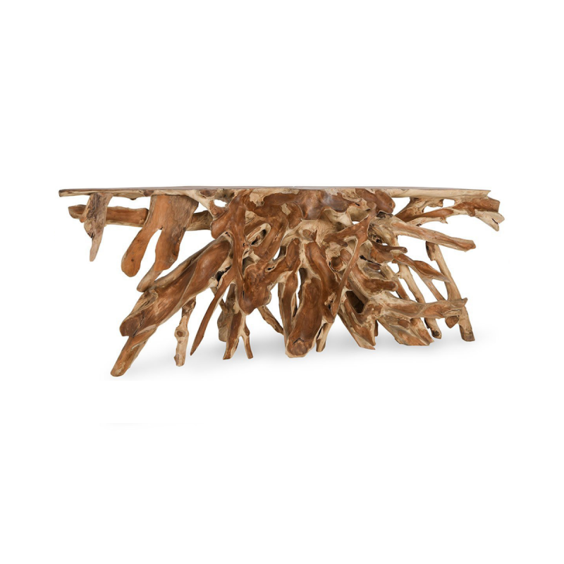 Shia Teak Root Console Table